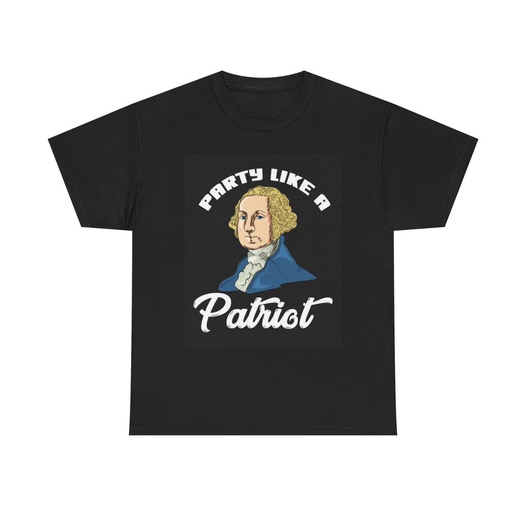 Men's and Women's T-shirts Party Like A Patriot