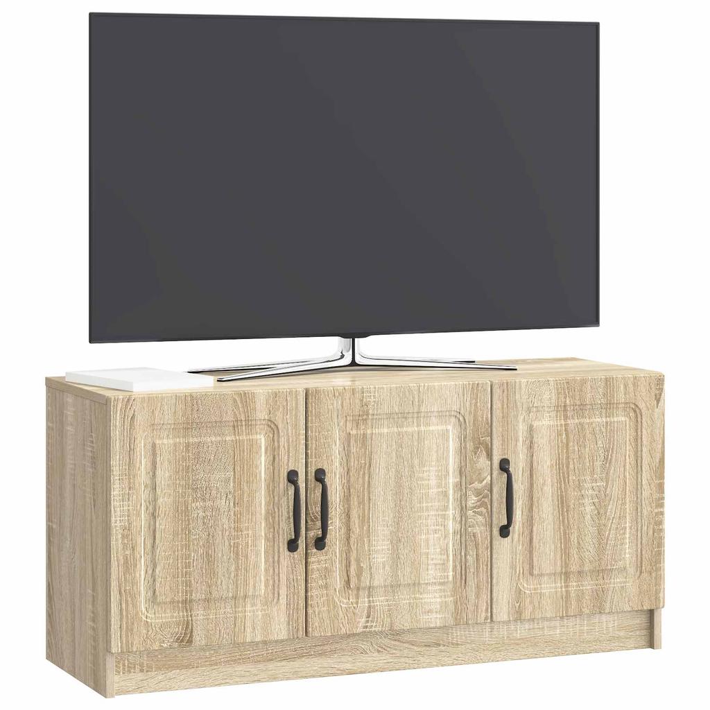 TV Cabinet In Sonoma Oak 99 X 34.5 X 47 Cm Engineered Wood