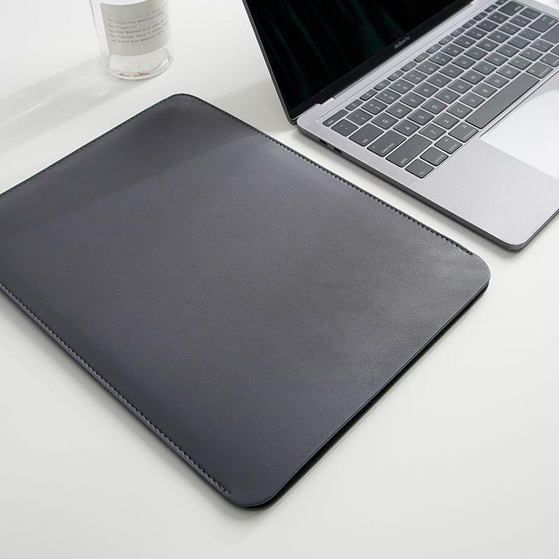 Étui de Protection pour Ordinateur Portable en Cuir PU Simple Étui de Protection Imperméable pour Tablette (12-16 Pouces)