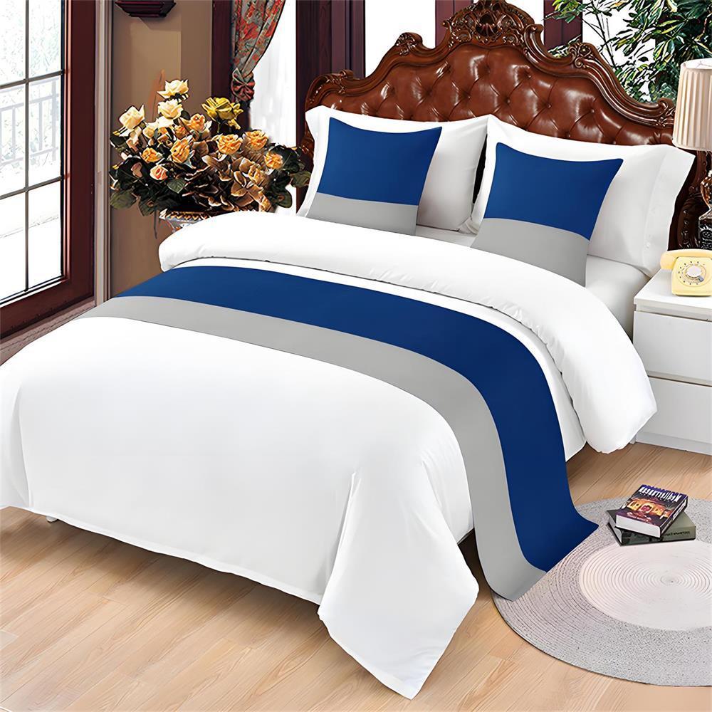 Premium Long Bed Banner Bed with Towel Modern Home Beds End Towel, Hotel Specific Pillow Cover, Light Luxury Bed End Towel