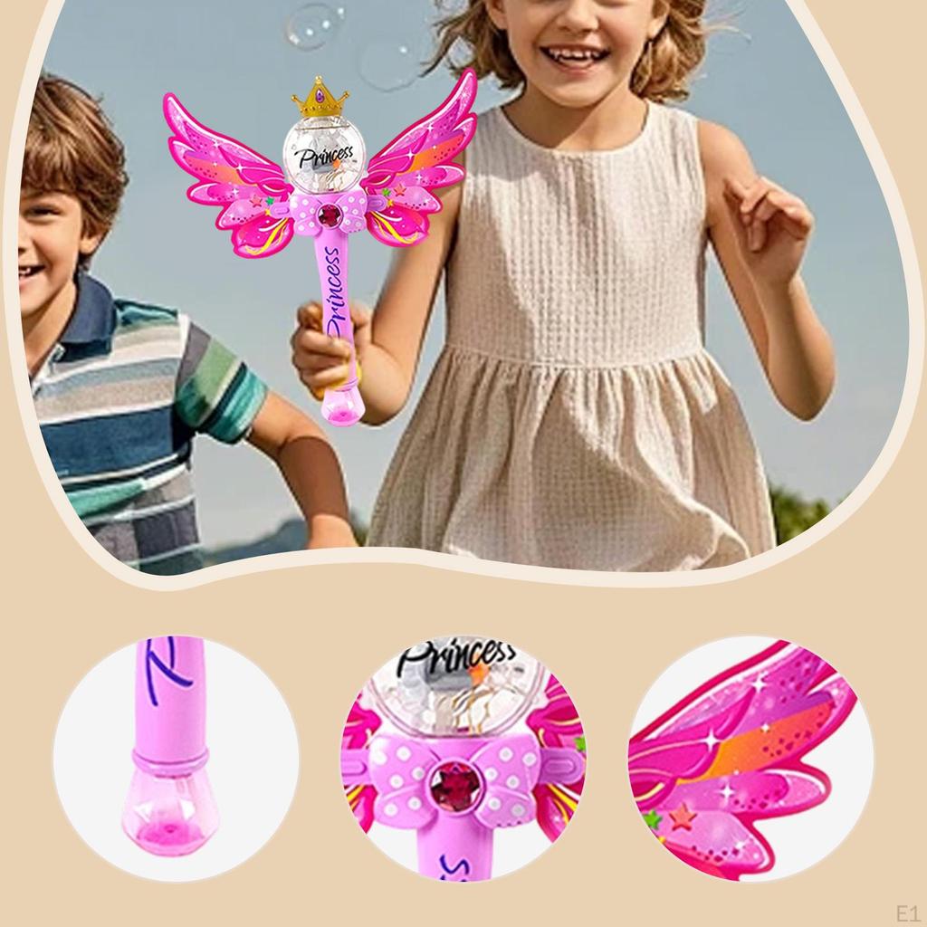 Bubbles Toy Automatic with Lighting Birthdays Gift Party Favors Blower
