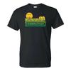 Connecticut Groovy Sunset - Landscape Vacation Home State T Shirt - Black