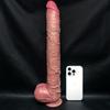 16.92" Extra Large Realistic Silicone Dildo – Super Long Thick Penis with Strong Suction Cup, Hands-Free Anal & G-Spot Play for Women & Couples