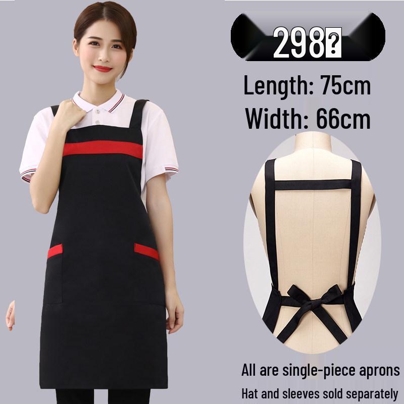 Men's Waterproof Oil-proof Logo Print Kitchen Apron for Home & Commercial Use