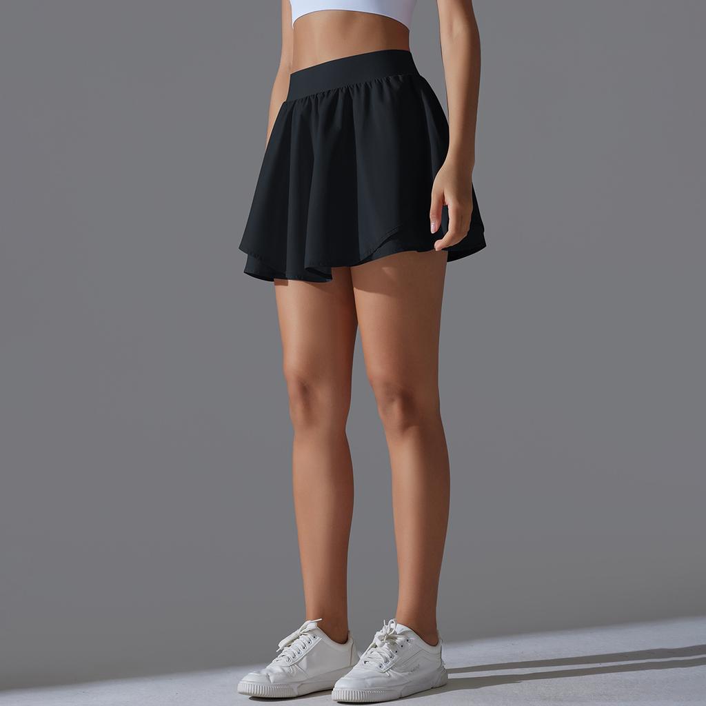 Cool Feeling, Sun Protection, Casual Tennis Skirt, Slimming, Sports Training, Inner Pocket, Anti Glare, Yoga And Fitness Skirt