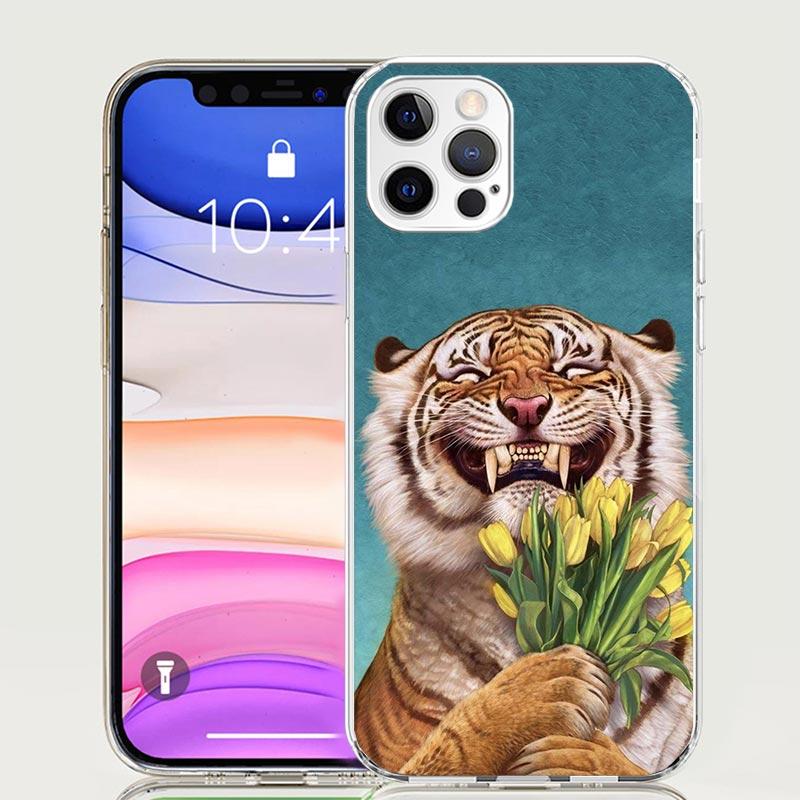 

Superior Tiger Pattern Art Phone Case For iPhone 17 Air 16 15 Plus 11 14 Pro Max 13 Mini 12 7 8 + SE Pattern Art Customized Cove iPhone 14 Plus
