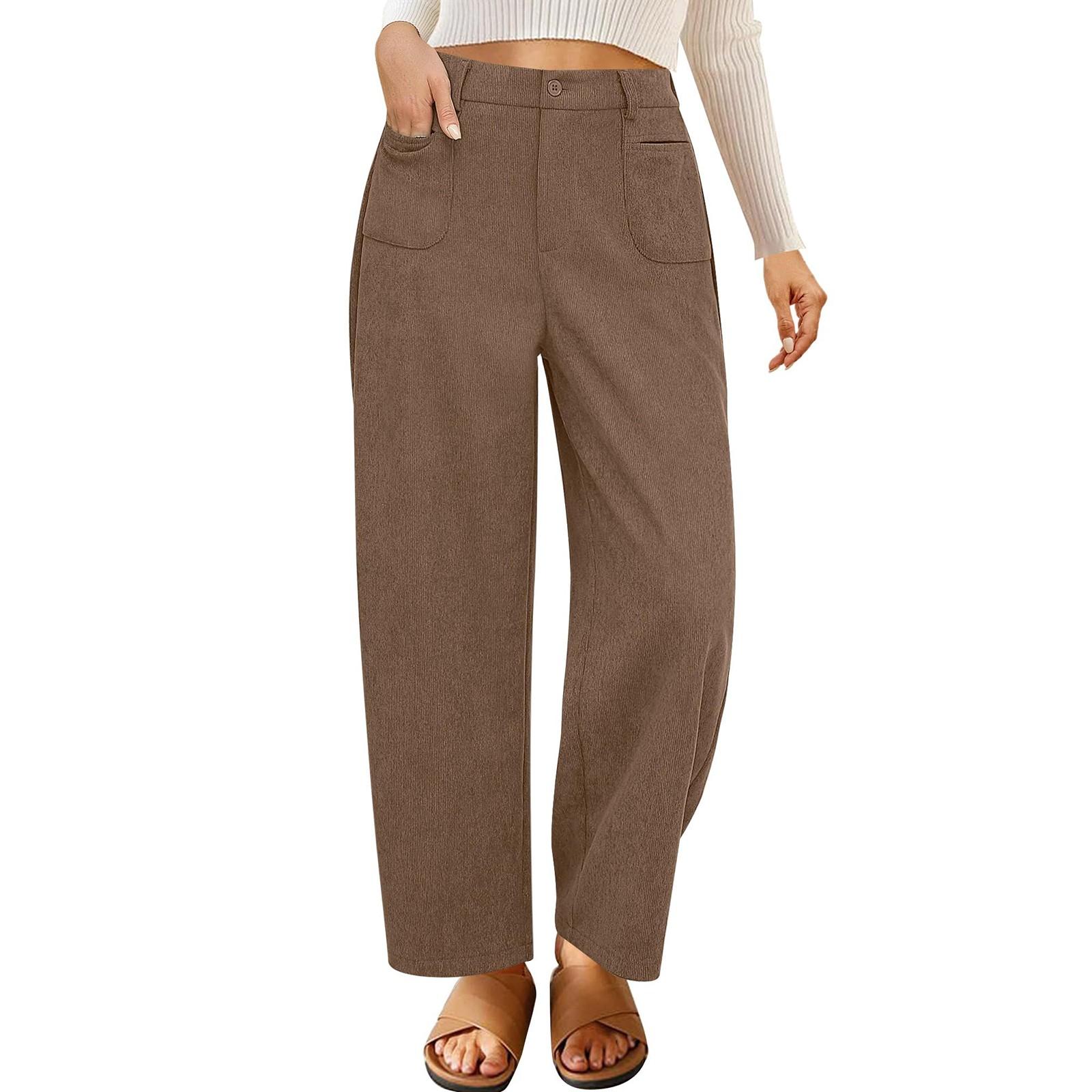 

Женские зимние спортивные штаны, однотонные повседневные брюки, женские флисовые спортивные штаны, широкие прямые брюки S светло-коричневого