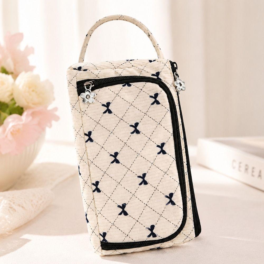 Big Capacity Canvas Pencil Pouch Multifunctional Stationery Box New Large Pencil Case