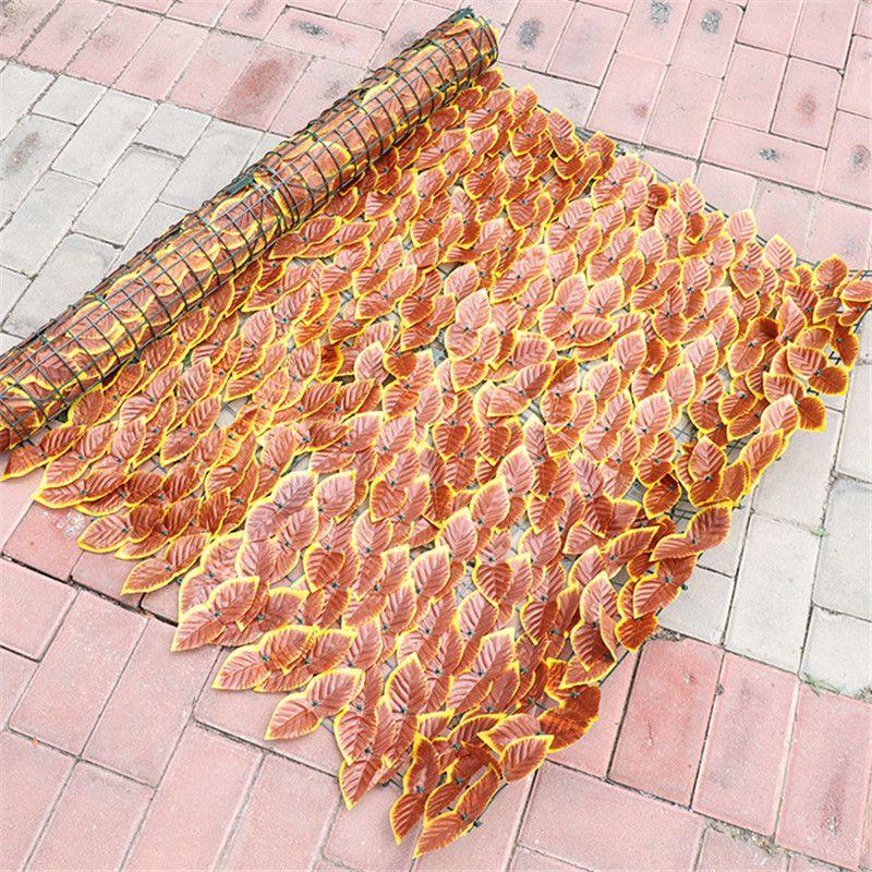 Luxurious Artificial Leaf Garden Fence Screening Roll For Ultimate Privacy And Beauty