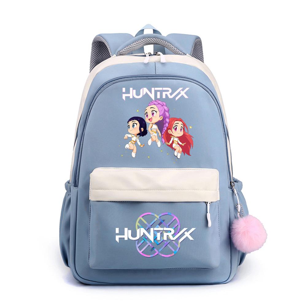 Anime Cartoon K-Pop Demon Hunters Printed Large Capacity Waterproof Backpack for Teenger Student Girl Boy Schoolbag Bookbag Gift Travel Bag