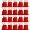 Christmas Candy Snack Gifts Bag Red Velvet Drawstrings Packaging Bags Stockings Pouches Storage Holders Festive Party Favors