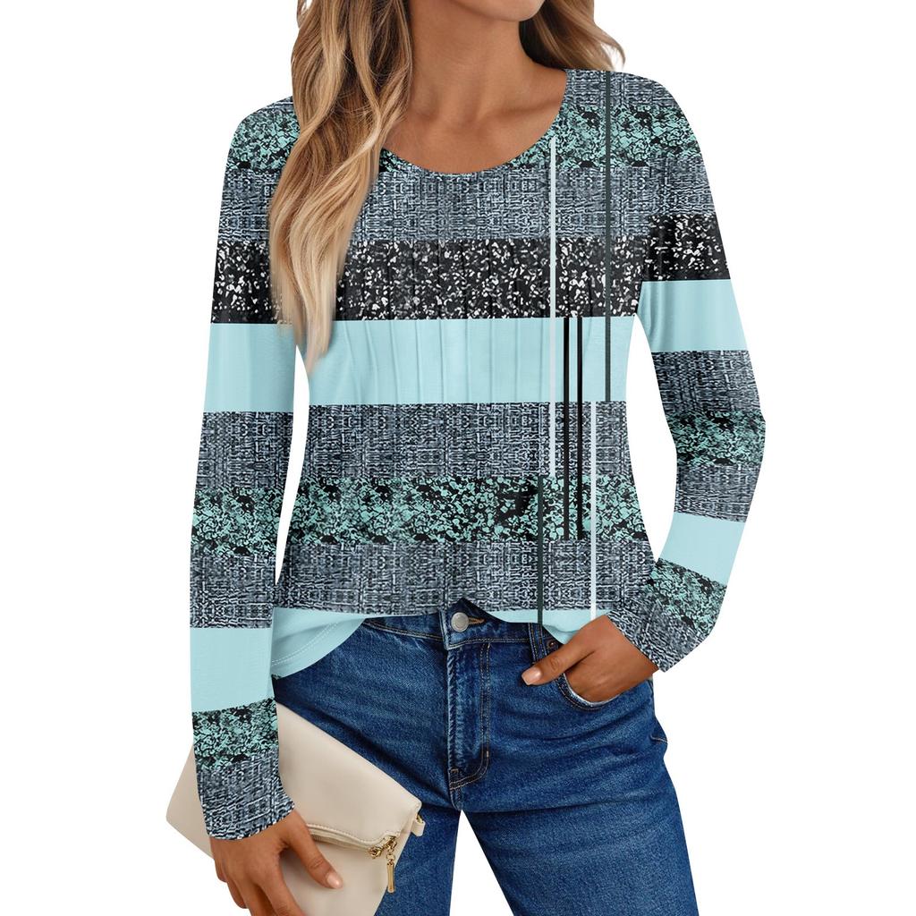 Cămăși cu mânecă lungă pentru femei, tricouri grafice, topuri de bază casual, pulovere