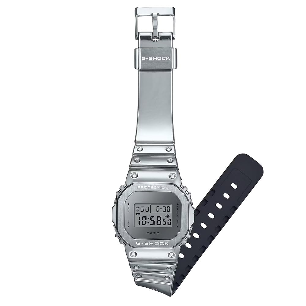 CASIO G-SHOCK GM-5600YM-8A8 Silver Metal Digital Watch, Men's/Women's, 20 ATM Water Resistant