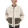 Vans Reversible Sherpa Fleece Long Sleeve Logo Sports Jacket Men Outerwear Military-Green VN0A5KLN0CT