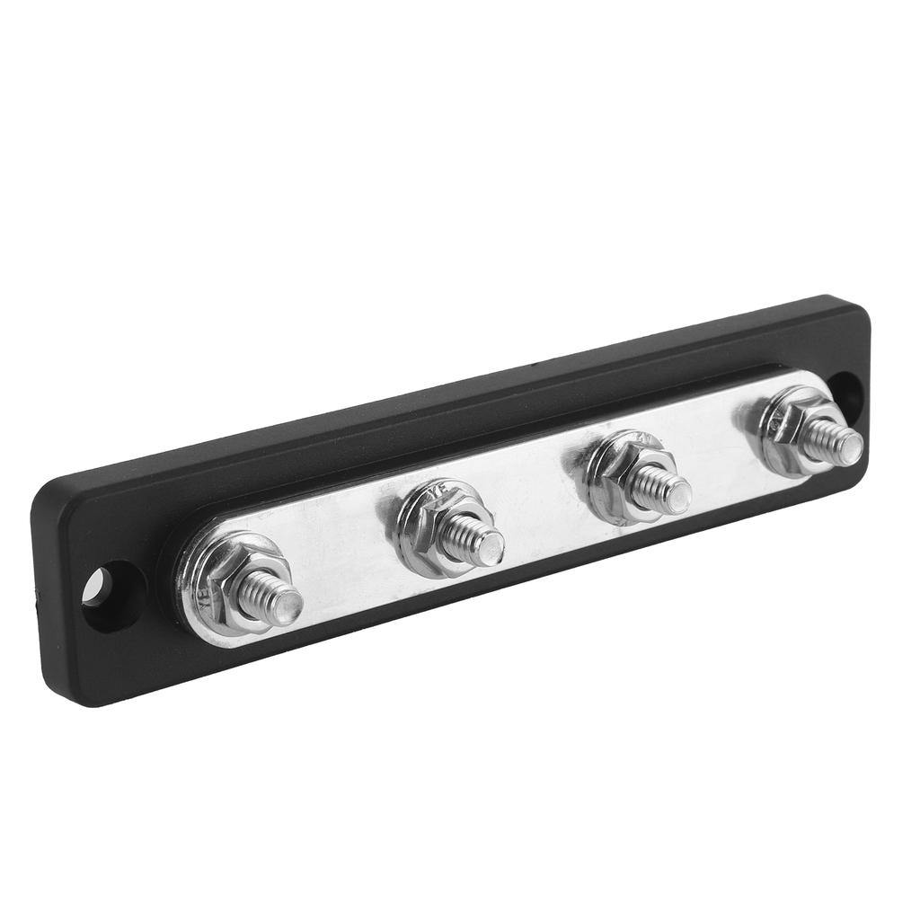 Bus Bar 4‑Point Power Cable Terminals 100A Busbar Board for Trucks RVs Boats Coaches