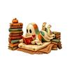 Halloween Wooden Book Reading Decor, 2D Standee Shelf Decor for Home