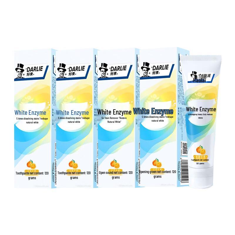 Darlie White Enzyme Golden Kumquat Toothpaste 120g 4-Pack