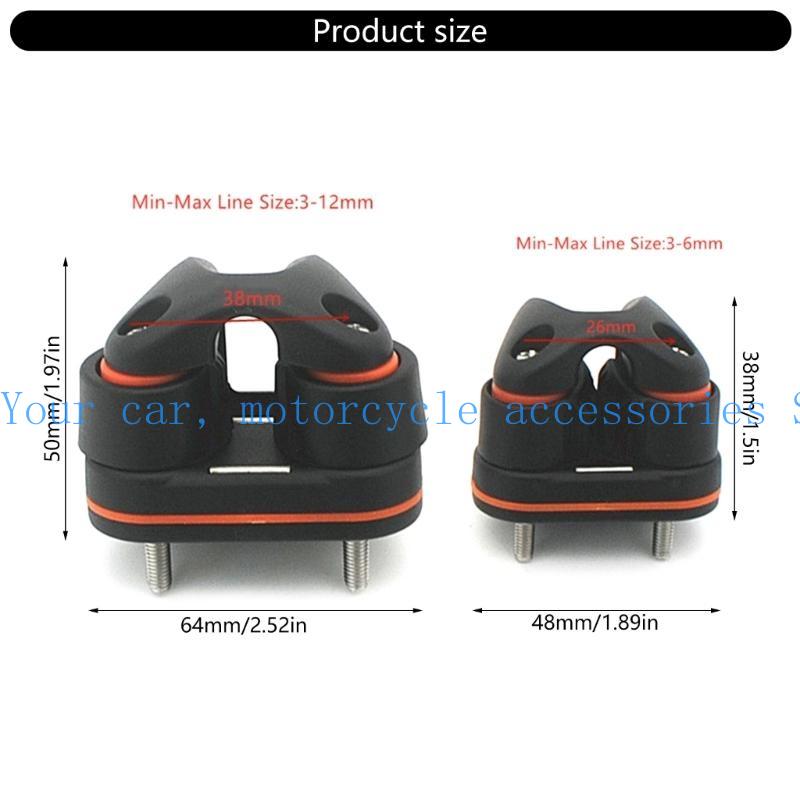 652F Boat Cleats Marine Line Cleats Wire Rope Fairlead for Boat Canoe Bearing Carbo Cleat Kayak Accessories