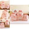 Adorable Pink Pig Plush Toy With Bow Perfect For Birthday Gifts And Collectibles