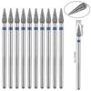 10PCS Diamond Nail Drill Bit Set Electric Milling Cutters For Manicure Rotary Burr Cuticle Clean Manicure Drill Accessories
