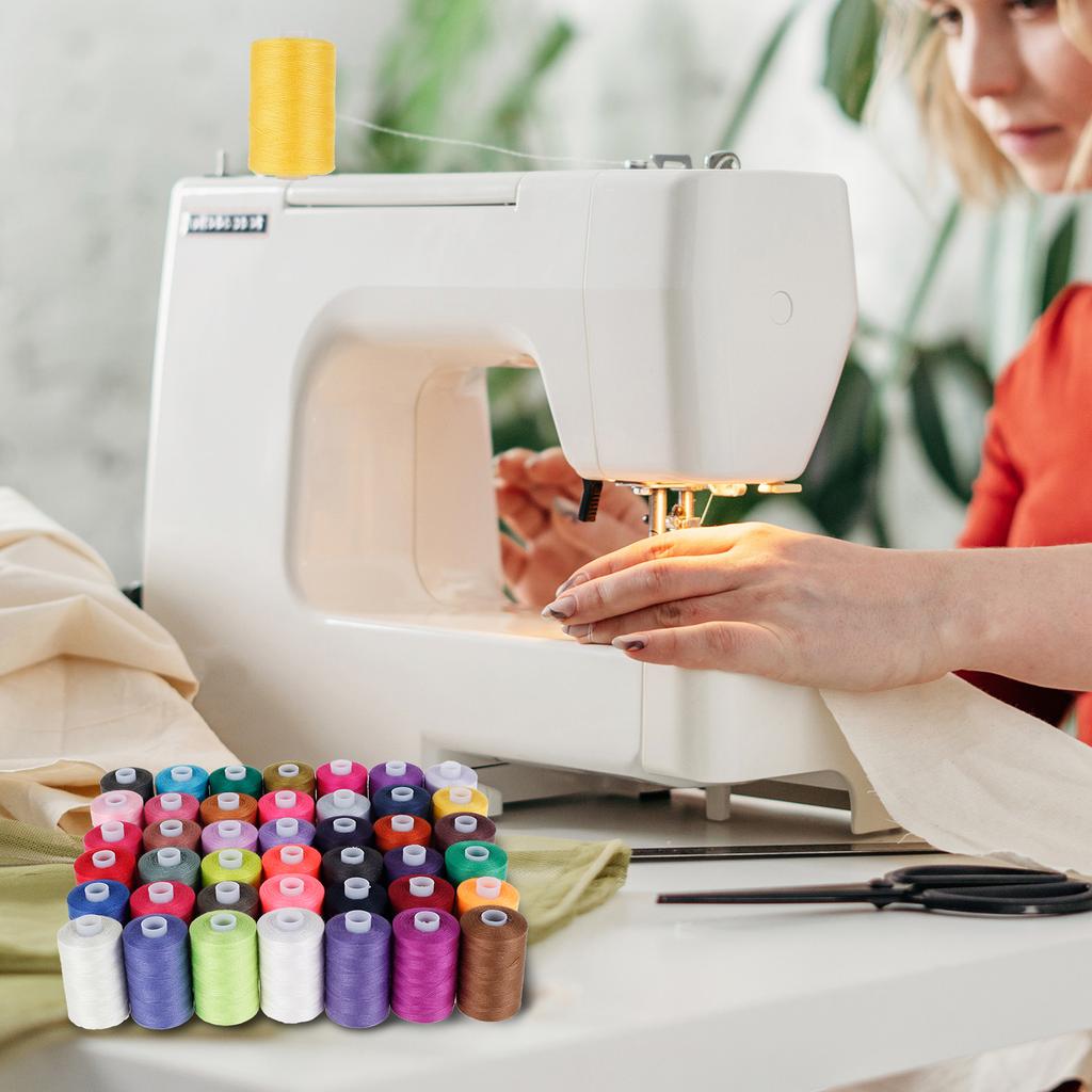 1000 Yards Sewing Machine Thread for Sewing 42Colors/set Sewing Thread Enduring Polyester Thread Sturdy Sewing Machine