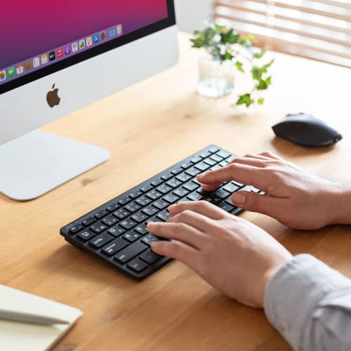 Sanwa Supply Keyboard Wireless (USB A Receiver) Slim Design Antibacterial Pantograph Black SKB-WL36BK