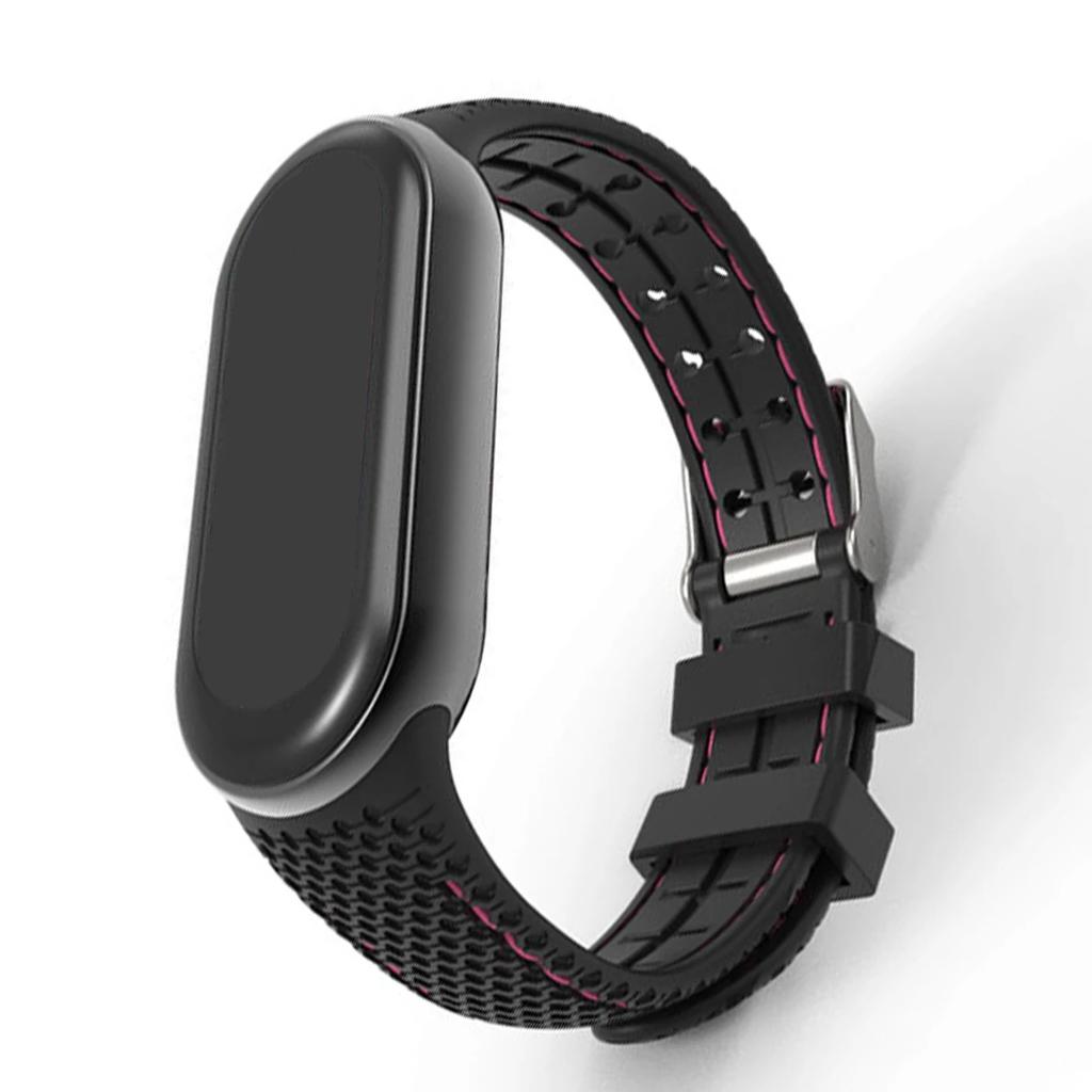 Silicone Strap For Mi Band 9 Bracelet Rubber Watchband Replacement Smartwatch Wrist Bracelet Correa For Xiaomi Mi Band 8 9 Strap