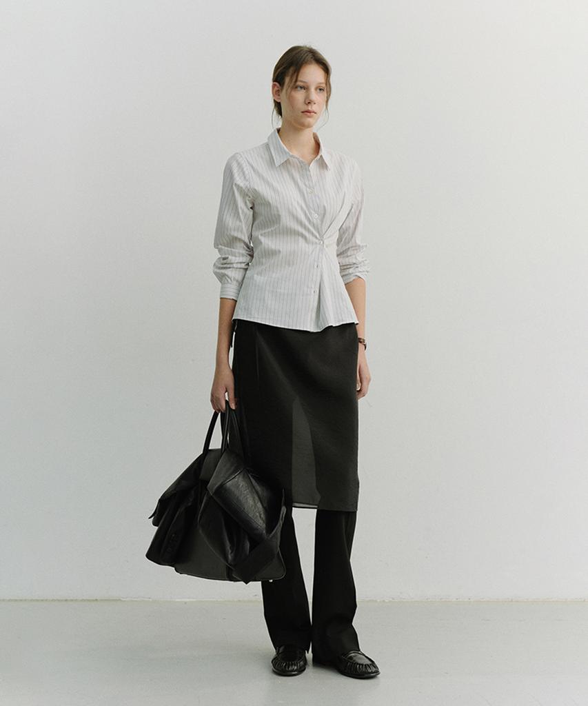 Deonseuteu See-Through Layering Skirt_Udsk6A208_Black