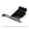 1 Piece Dual-Chip PCI Express 10-Port SATA3.0, Color: As Shown, Material: PCB