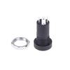 2Pcs 3.5Mm Audio Jack Socket 3 Pole Black Stereo Solder Panel Mount With Nuts