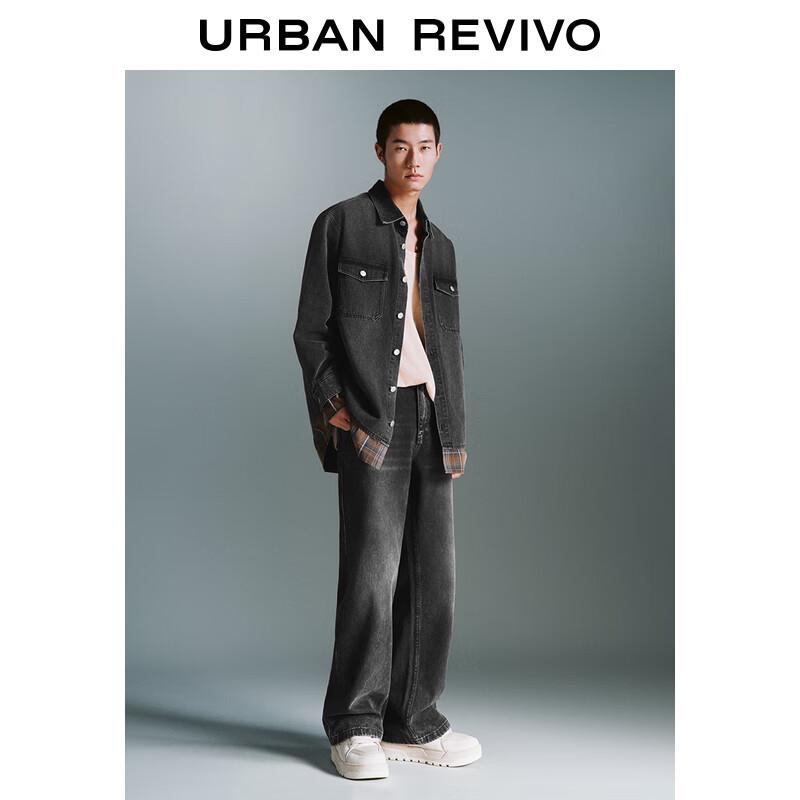 

UR2025 Мужские джинсы из выстиранного хлопка в стиле ретро 34