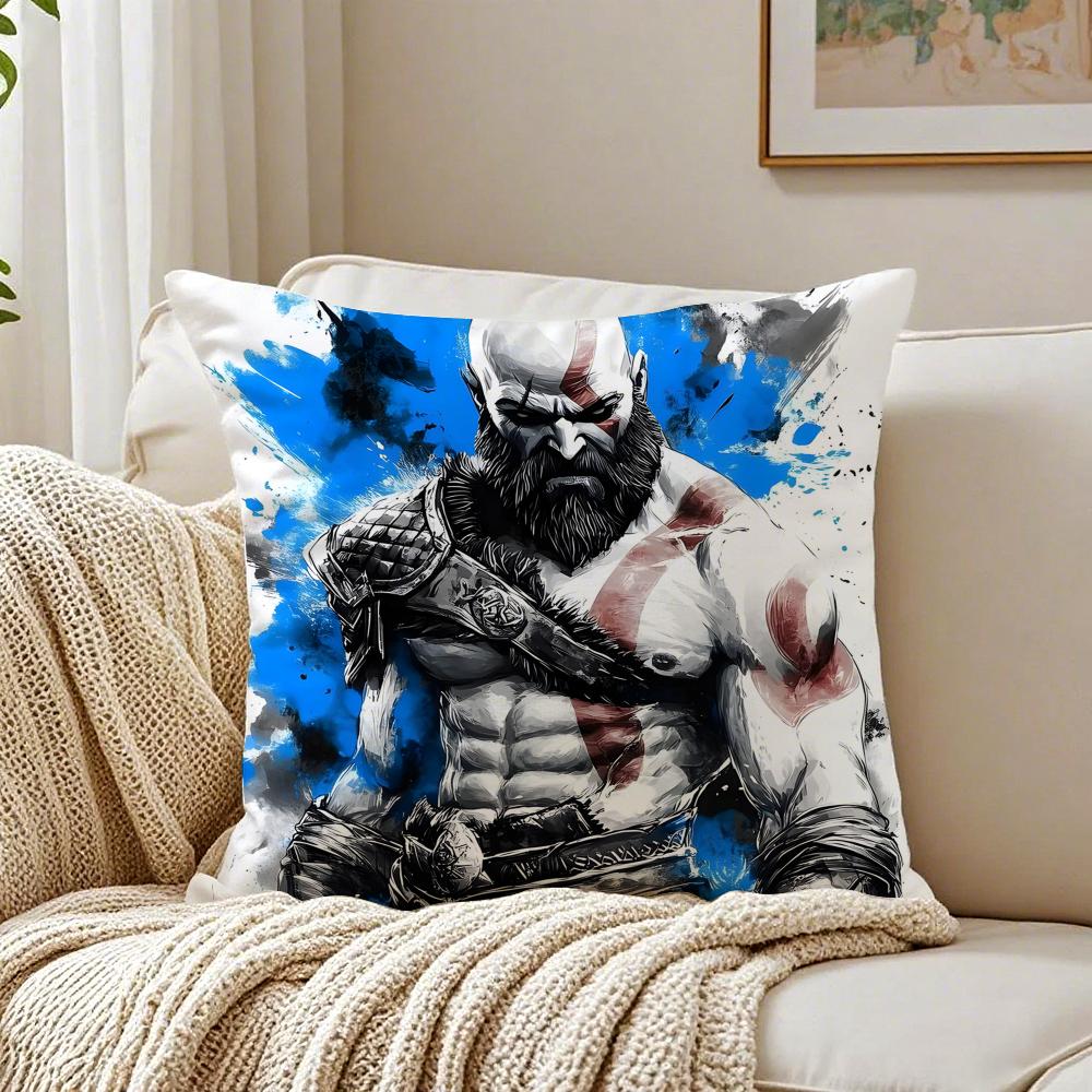 Game Mythological GGod of WWar Cushion Cover Pillowcase Antidustmite Living Room Sofa Decor Cushion Room