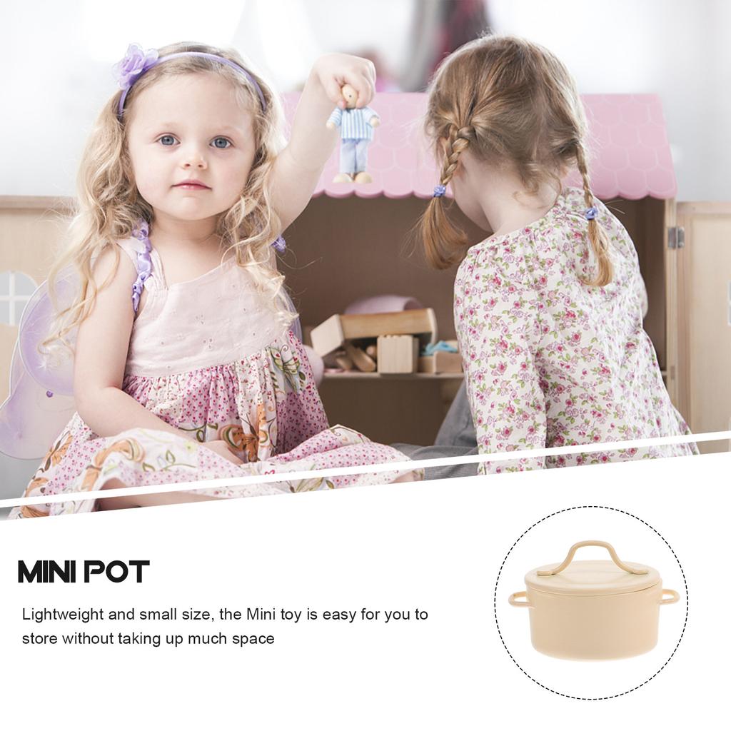 Mini Pot Miniature Kitchen Cooking Pot Alloy Accessories Realistic 112 Scale Mini House Decoration Small Lightweight Pretend