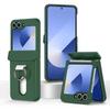 Card Holder Ring Hinge Protection Phone Case For Samsung Galaxy Z Flip 6 5 Flip6 Flip5 5G Hard PC Shockproof Protective Cover