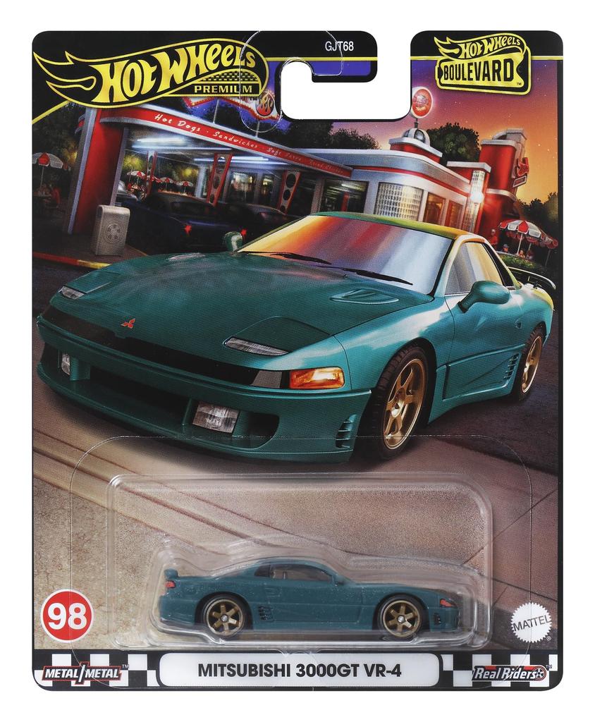 Hot Wheels Bullvard Mitsubishi 3000GT VR-4 Mini Car HRT68 Green Toy for Ages 3 and Up