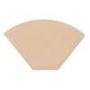 Eco-Friendly Coffee Paper Filters, 102mm, Trapezoidal Shape, 2-4 Cups, Pack of 100, Brown, MA-442