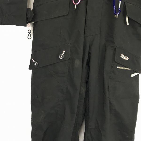 X-NIX Snowboardanzug Einteiler Damen S Schwarz mit abnehmbarer Kapuze(GEBRAUCHT)