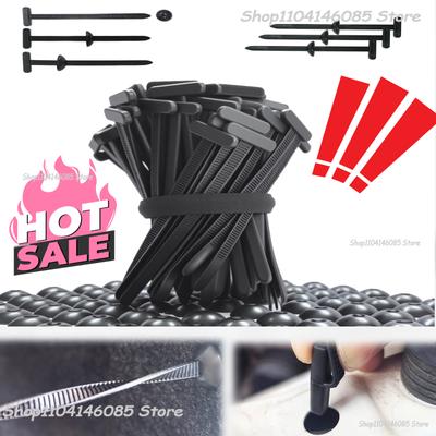 Self-locking Nylon Cable Tie Buckle Heavy Duty ZipTies with Clips Button Wire Strapping Holder Wrap Auto Car Fasteners Organizer