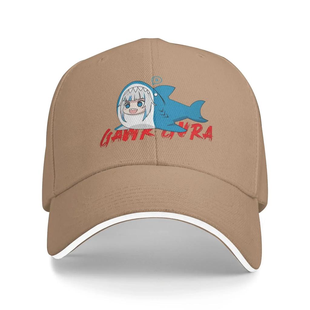 Gawr Gura Casual Baseball Cap Meme  Outdoor Sports Trucker Hat Spring Sun Visor Unisex Unisex Street Style Baseball Caps