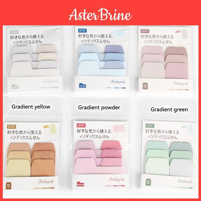 Creative Diy Message Notation With Gradient Color Sticky Notepad Paper Tabs