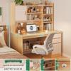 Modern Computer Desk with Bookshelf & Storage for Home, Office, Bedroom & Study Room