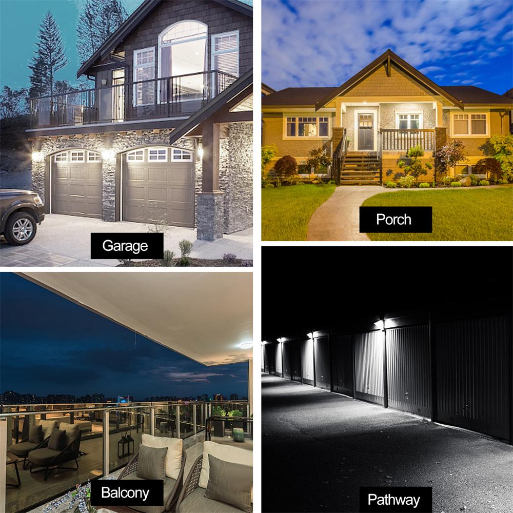 Clip-on LED Solar Light Smart Human Induction Outdoor Garden Light Waterproof Outdoor Lamp for Tent Garage Courtyard High Bright