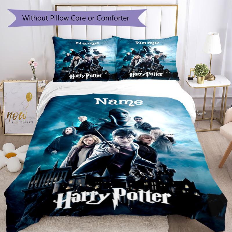 Warner Bros. Films (24) Customize Your Name Bedding Set Breathable Duvet Cover with Pillowcases Home Decoration Birthday Gift