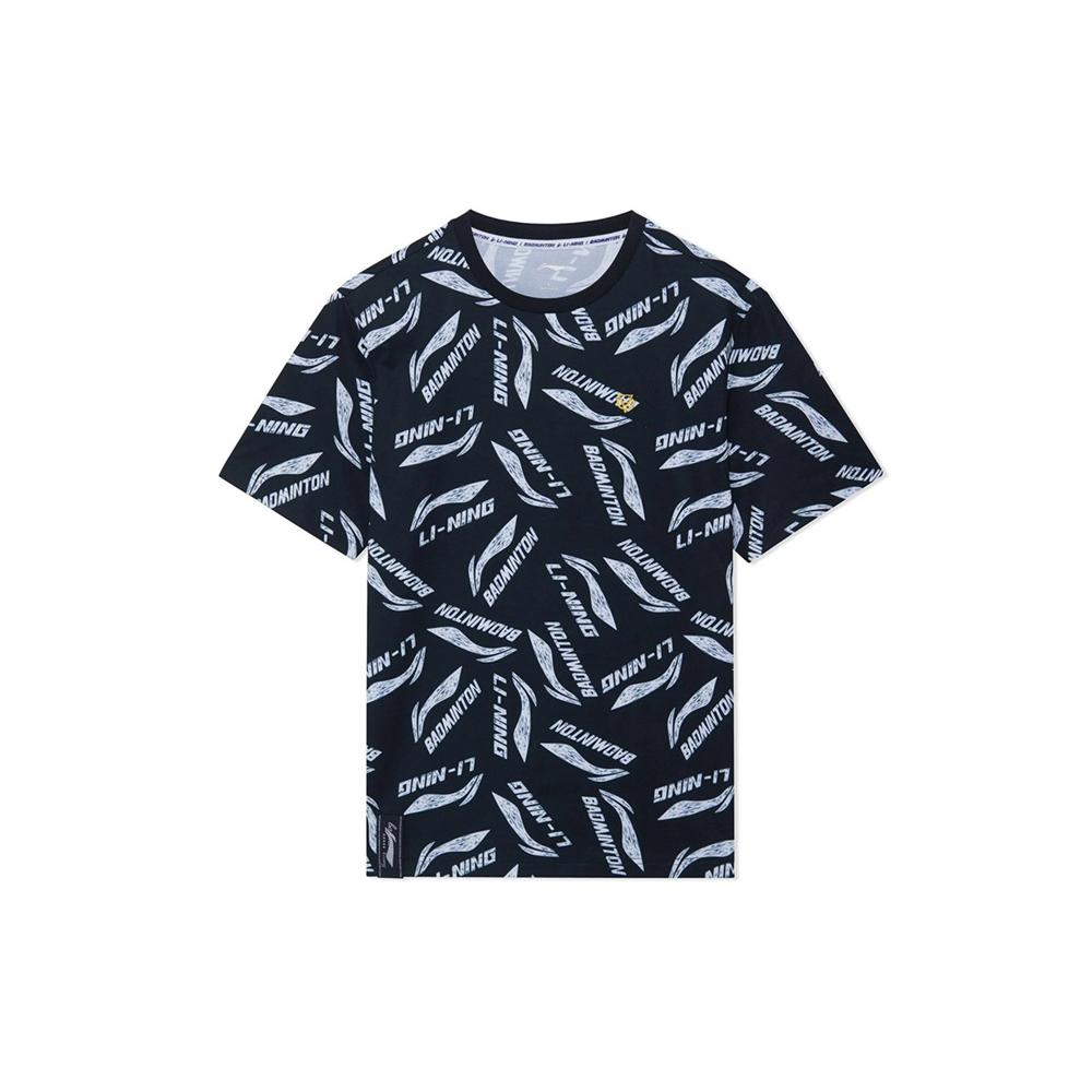 Li Ning Badminton Collection Sports Lifestyle Collection T Shirt Men's Black AHSR867-5