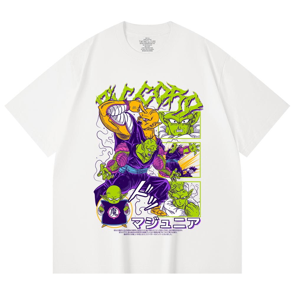 230 Gsm 100% Cotton Dragon Ball V3 Piccolo Print Unisex Heavy Cotton T Shirt