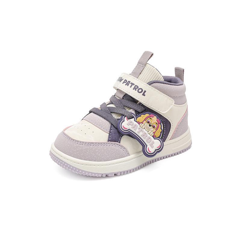 

Paw Patrol Girls High-Top Waterproof Leather Sneakers for Autumn and Winter - Versatile Casual Toddler Sports Shoes 26