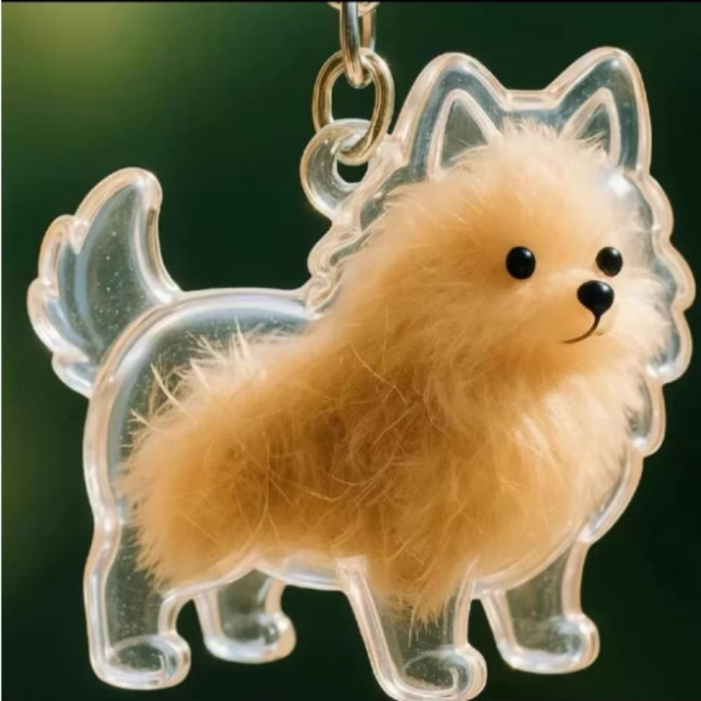 Cute Dog Fur Storage Pendant Fur Storage Capsule Pet Hair Container Pet Souvenir