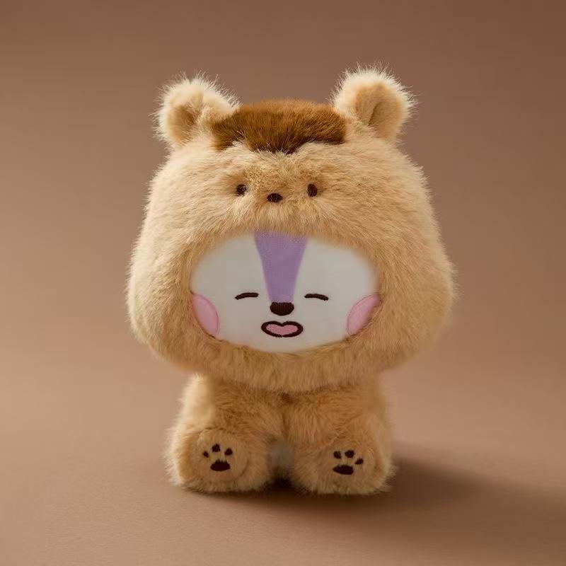 BTS BT21 Βελούδινη κούκλα Kpop Βελούδινο παιχνίδι ζώο έκδοση καθιστή