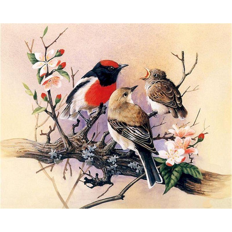5d Full Diamond Painting Birds Mosaic Diamond Embroidery Creative Gift  Wall Paintings