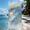 Cute Cat and Water Towel For Swim Yoga Gym Quick Drying Soft and skin-friendly Beach Towels All-Season